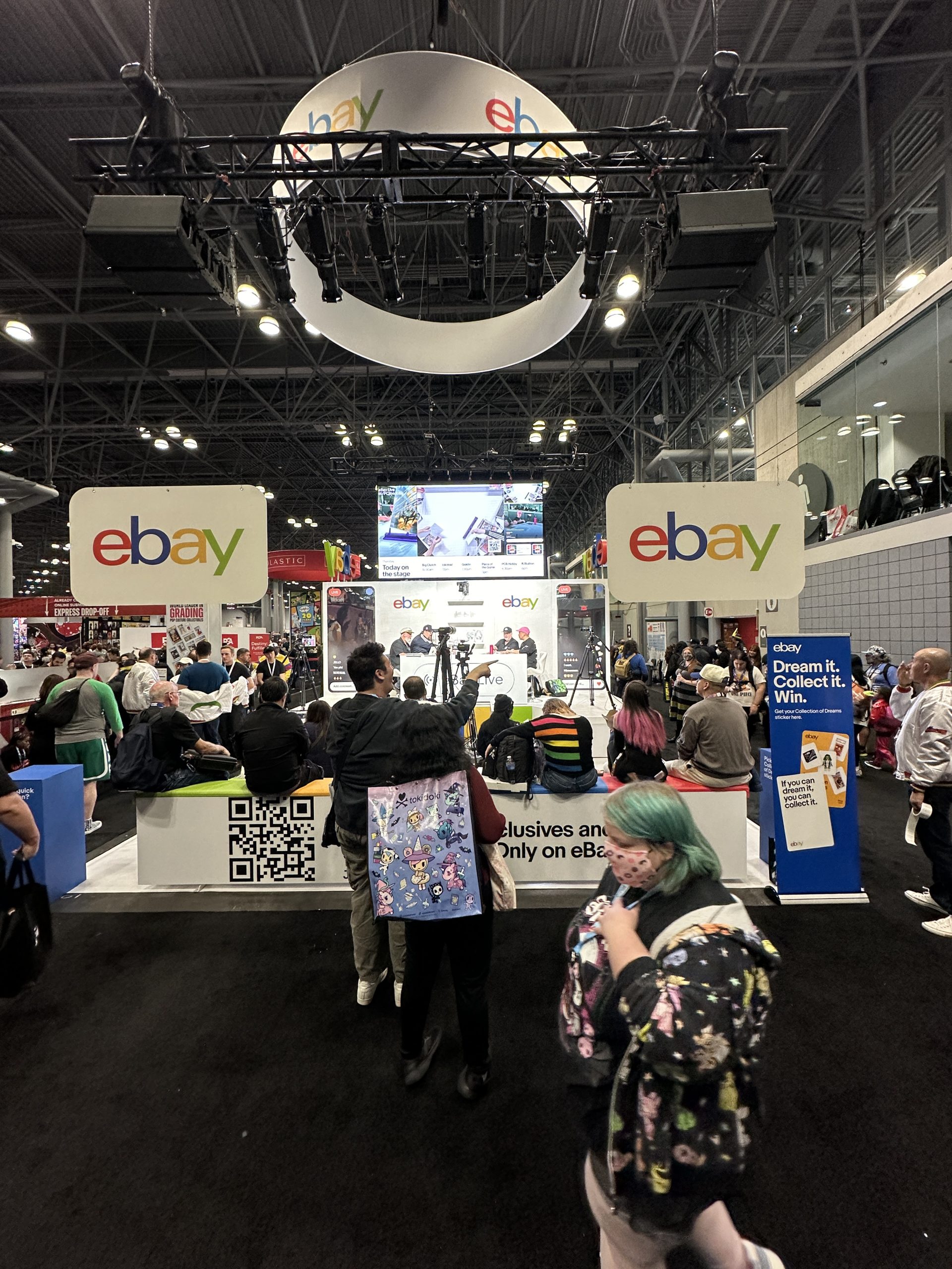 eBay Live — on set